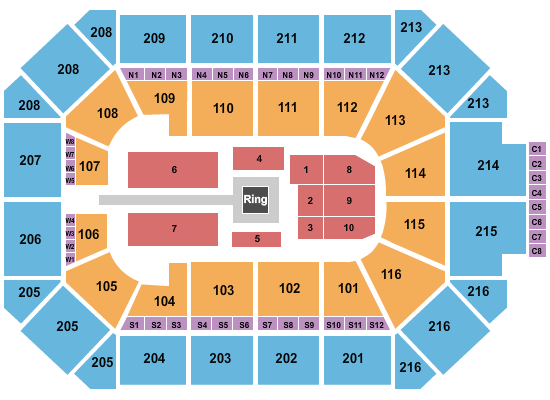 Allstate Arena WWE Seating Chart