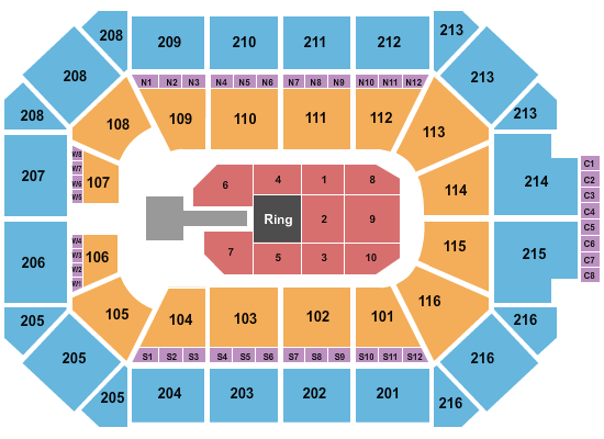 Allstate Arena WWE Seating Chart