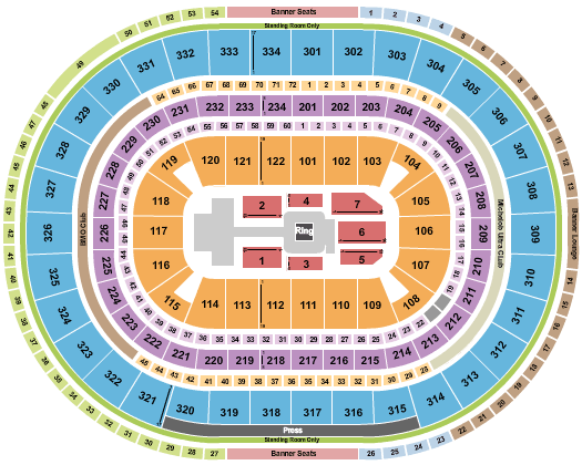 United Center WWE Seating Chart